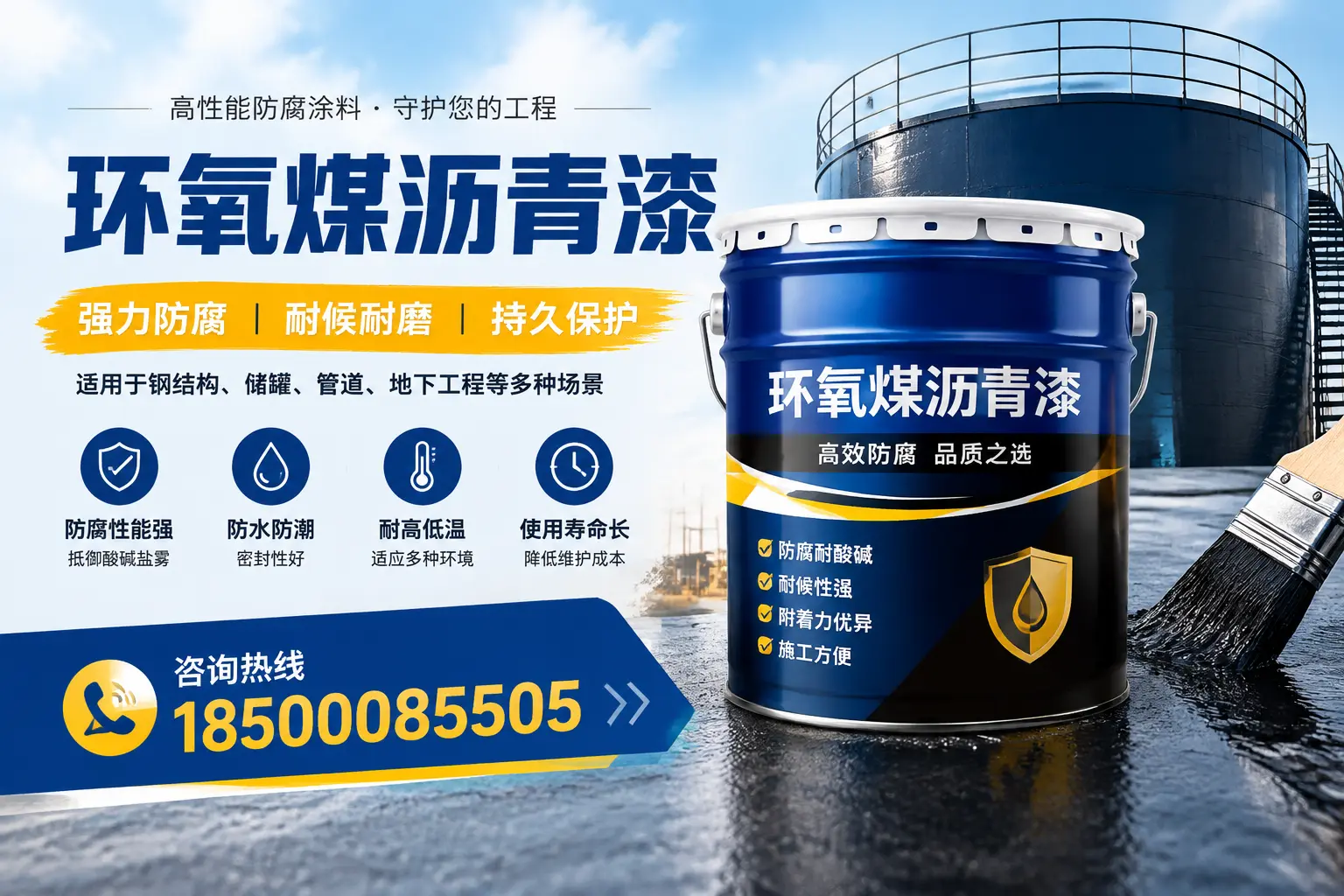 环氧煤沥青漆在工业中的应用，孝感企业的选择